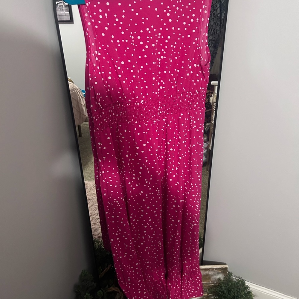 SHEIN Pink Polka Dot Dress - Picture 10 of 11